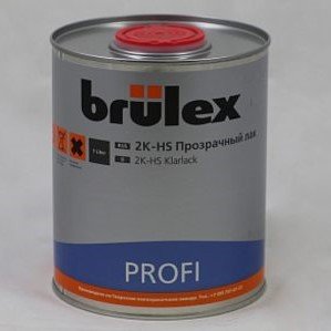 Лак BRULEX 2K-HS PROFI, комплект1л.+ 0,5л.