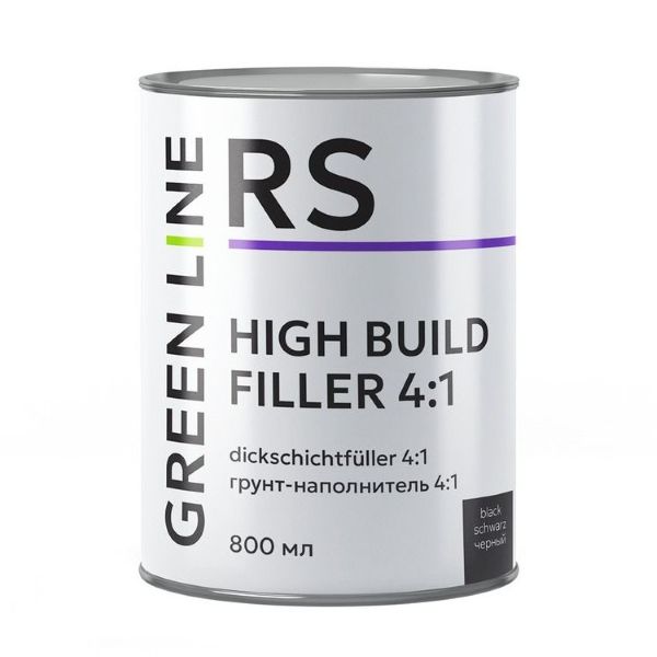 GREEN LINE RS High Build 4:1 Грунт-наполнитель черный 0,8+0,2л