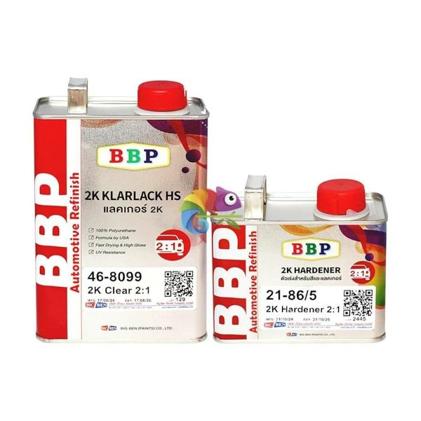 BBP Лак полиуретановый быстросохнущий высокоглянцевый 1л+0,5л (комплект)